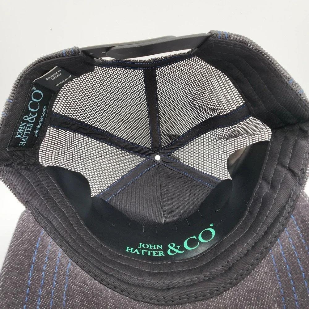 John Hatter Legends Never Die Trucker Hat Patch Black‎ Blue Snapback Cap NEW